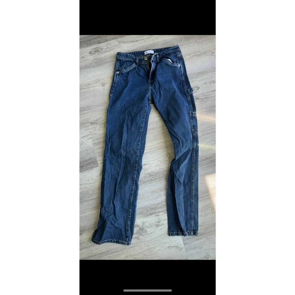 Women Junior Carpenter Jeans Zara Size 8 Been Repaired Back Pit Zipper Broken443